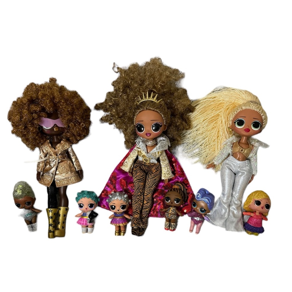 L.O.L Surprise! Dolls - 3 Large and 6 Small Dolls